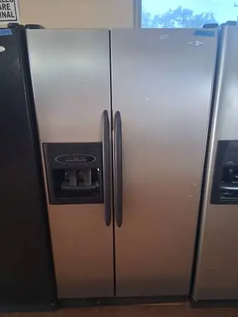 Whirlpool Side-By-Side Refrigerator stainless/black trim/ Financing at