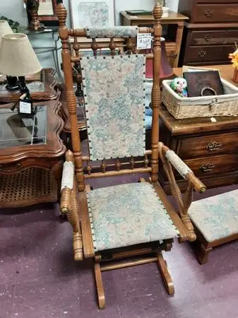 Glider Rocker with Stool 9735