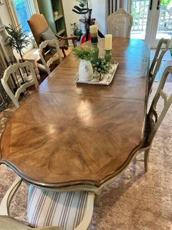 Reimagined 9 Piece Dining Table Chairs & Buffet Set *Delivery is Available*