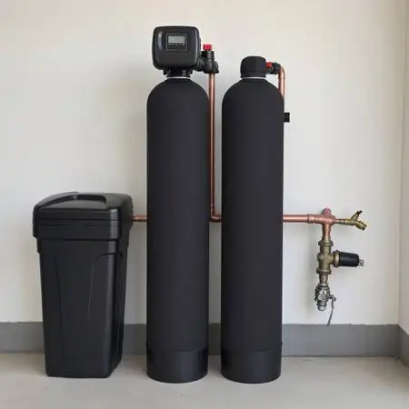 Custom New Dual Tank Water Softener Package with Whole House Filter + RO