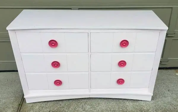 Full Sized Dresser With 6 Drawers - Vintage Modern