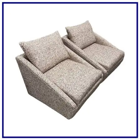 Four Hands Arrow Swivel Chairs, Pair