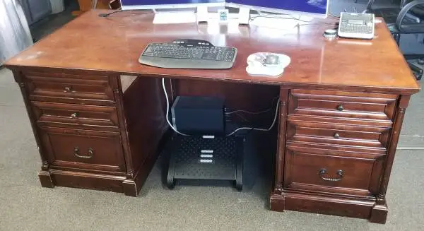 Heavy Duty Large Expensive Hardwood Desk