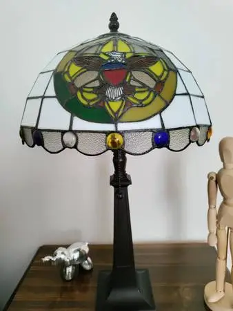 tiffany style eagle stained glass