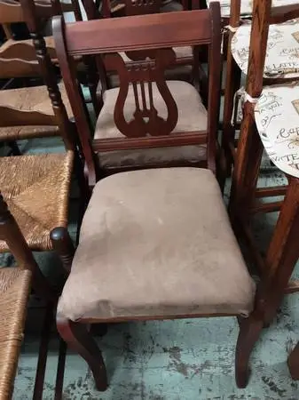 6-Lyre Back Chairs 9755