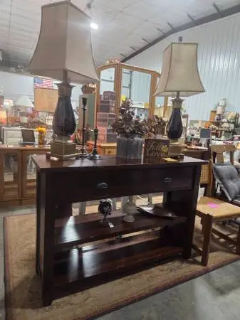 Pier 1 Dark Wood Console Table