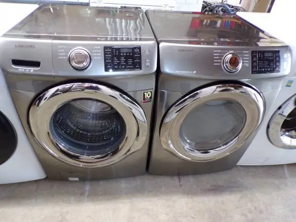stainless Samsung FRONT LOAD WASHER&DRYER/ stackable