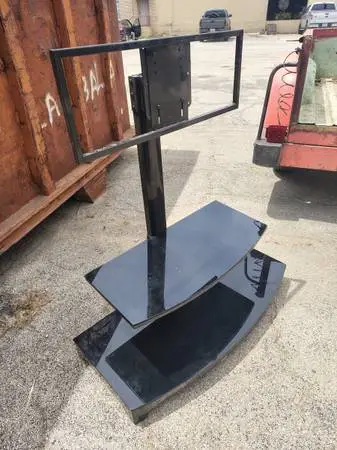 Glass TV stand