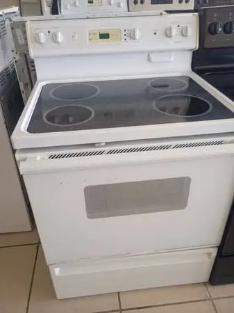 STOVE GLASS TOP FRIGIDAIRE WHITE
