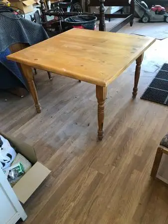 Solid pine table