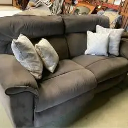 Brown Electric Reclining Sofa