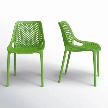 Farrah Outdoor Stacking Dining Side Chair (5 used & 4 New)