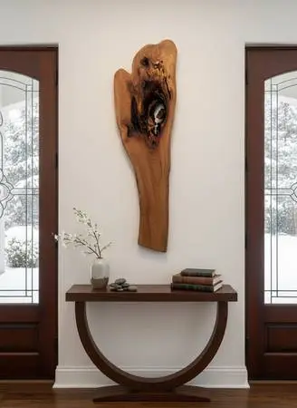 XL Black Walnut Live Edge Wall Art / Sculpture –Free Delivery