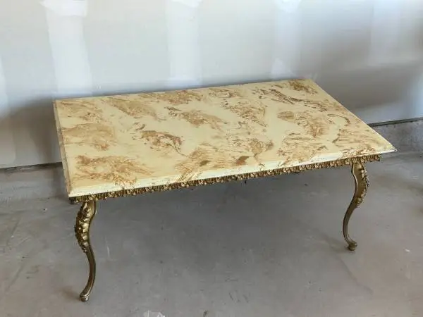 Marble top coffee table & wall mount console table