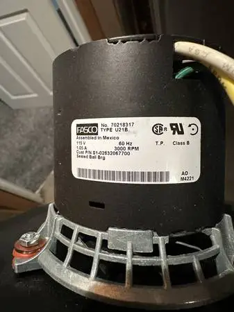 Inducer motor for old 80 furnace