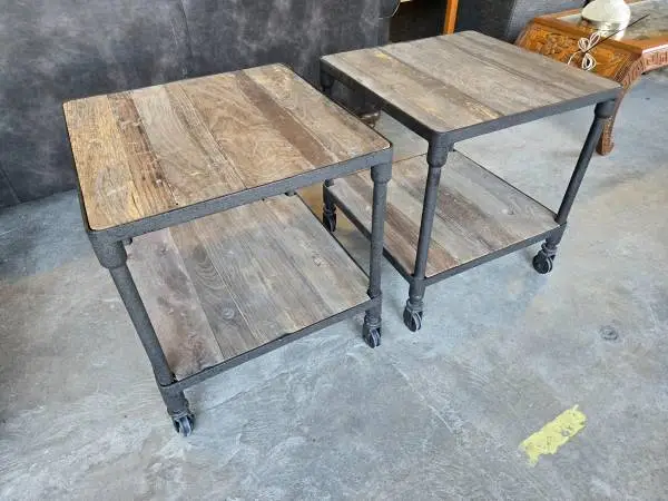 Habitat for Humanity Restore – Rustic Industrial End Tables