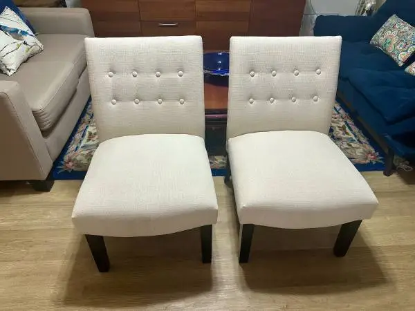 Upholstered Chairs Set of Two