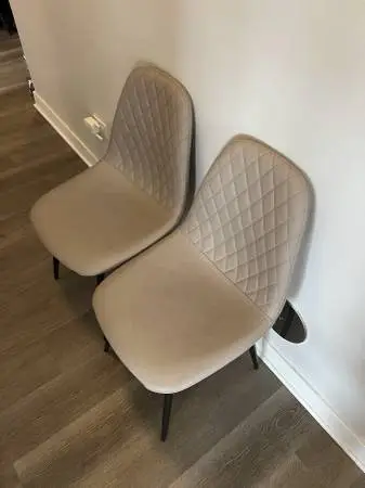 Dining chairs, set of two
