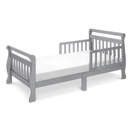 *Kids Sleigh Toddler Bed (White) & Mattress!*