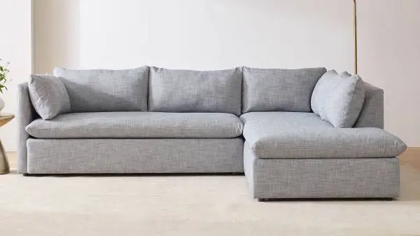 Blue West Elm Sectional