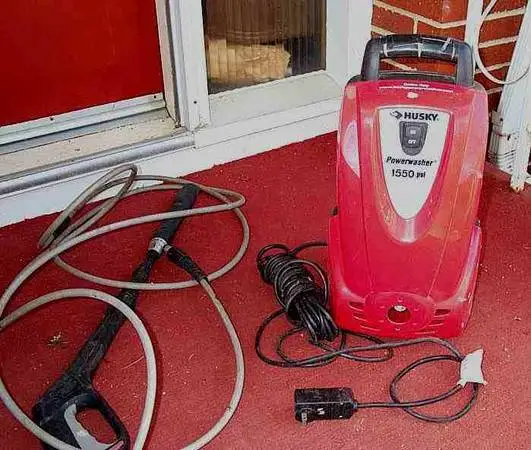 PRESSURE Power WASHER Husky 1550 PSI Water Electric Cleaner w Wand