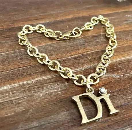 Vintage Di with Chip Diamond Charm Bracelet, Diamonds International