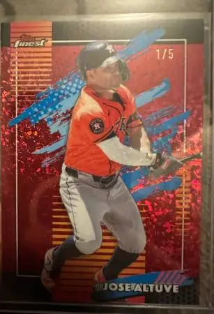 Topps finest Jose Altuve uncommon 1/5