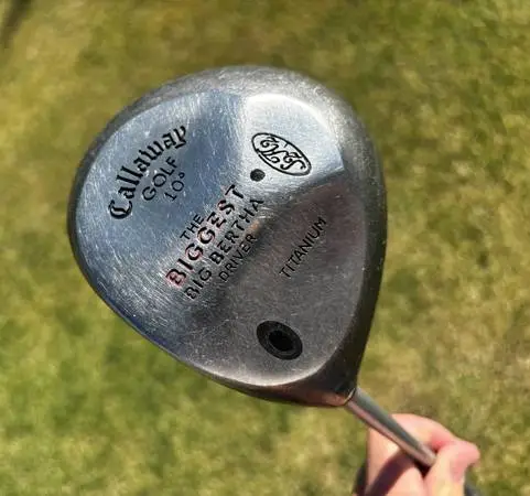 GOLF LEFT HANDED CALLAWAY THE BIGGEST BIG BERTHA DRIVER 10* TITANIUM
