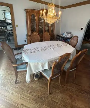 Dining room set and China cabinet 6 chairs furniture set
