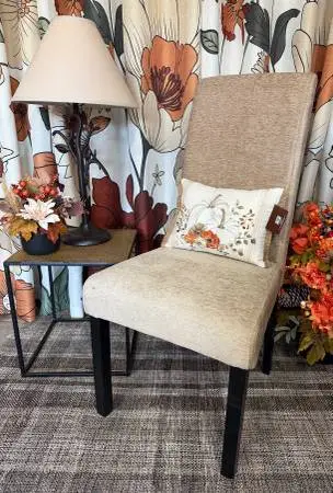 NEW Beige Fabric Accent Chair