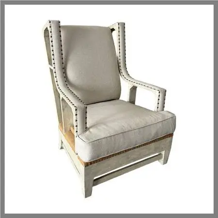Uttermost Schafer Linen Armchair