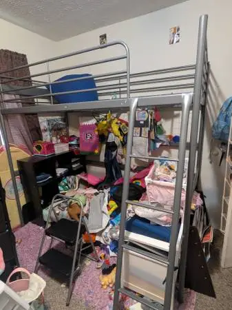 Twin Metal Loft bed