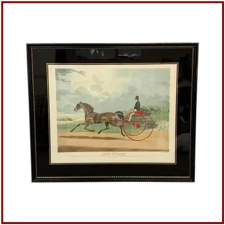 William J. Shayer English Aquatint Of Lord William, Framed