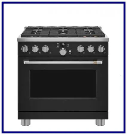 Café 36 Freestanding Dual Fuel True Convection Range Matte Black