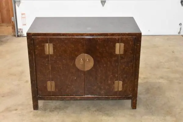 John Stuart Hollywood Regency Faux Tortoise Credenza(delivery avail)