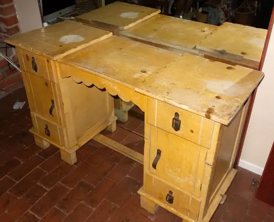 Desk, Antique Solid wood