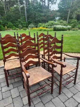 Cherry Ladder Back Chairs - Ethan Allen