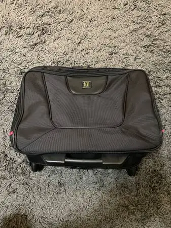 FUL Wheeled Carry On Laptop Luggage Bag Black