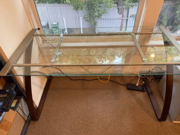 RealSpace glass desks 5 available