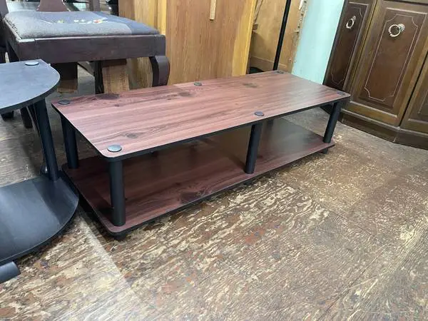 Low sitting TV stand