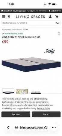 Sealy King size Box Springs