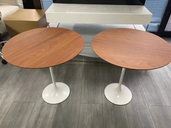 New Beautiful Tulip Style Side Tables Wooden Top