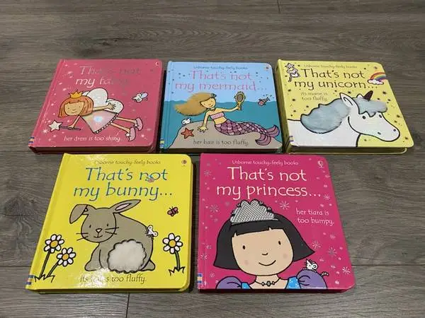 USBORNE 5 TOUCH & FEEL BABY BOARD BOOKS ~ THATS NOT MY FAIRY~ MERMAID