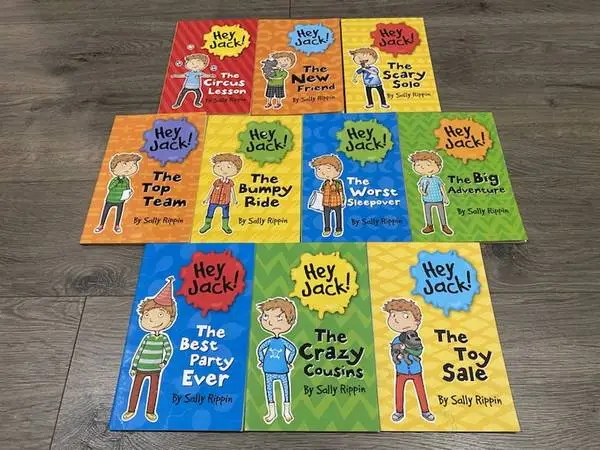 HEY JACK! SERIES BY SALLY RIPPIN ~ 10 EARLY READER CHAPTER BOOKS