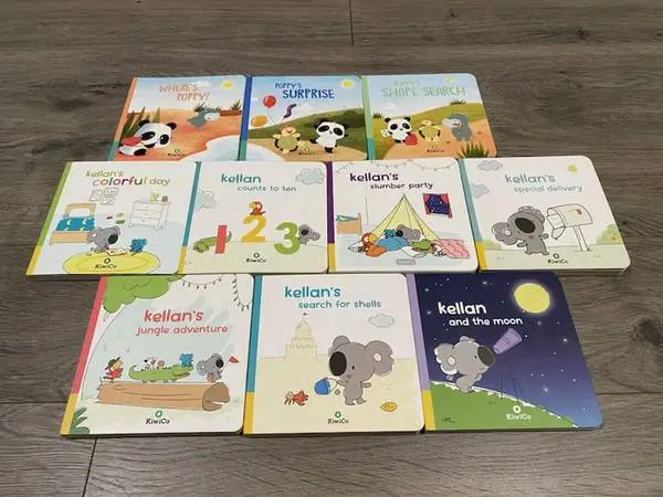KIWICO KELLAN ADVENTURES ~ POPPY ~ 10 Childrens Board Books