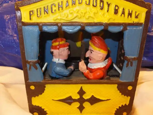 Punch & Judy mechanical bank (repro)