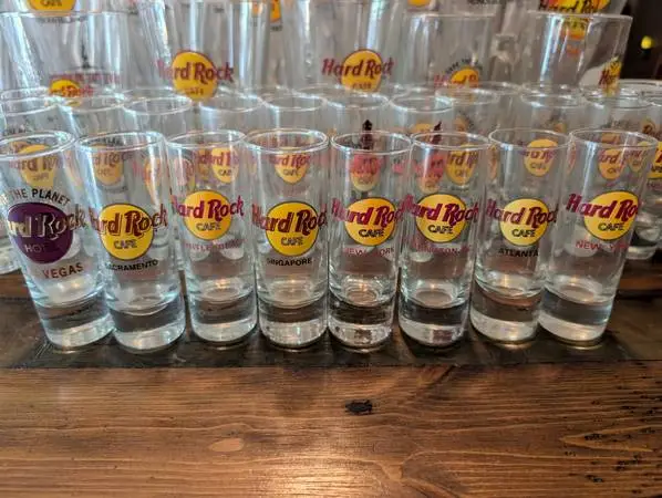 Huge Collection of Hard Rock Cafe Glasses