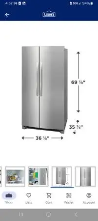 NEW FRIDGIDARE DOUBLE DOOR REFRIGERATOR