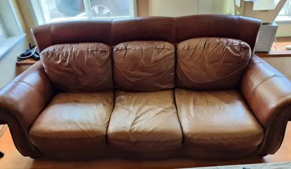 Leather Sofa and Love Set