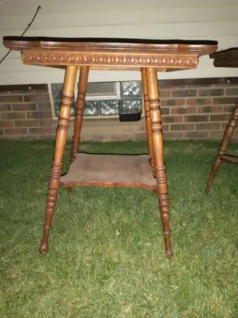 Antique Solid Oak Ornate Fern Table PARTS